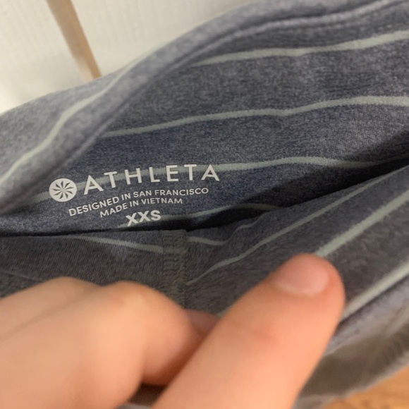 Athleta grey striped leggings - Picture 2 of 2